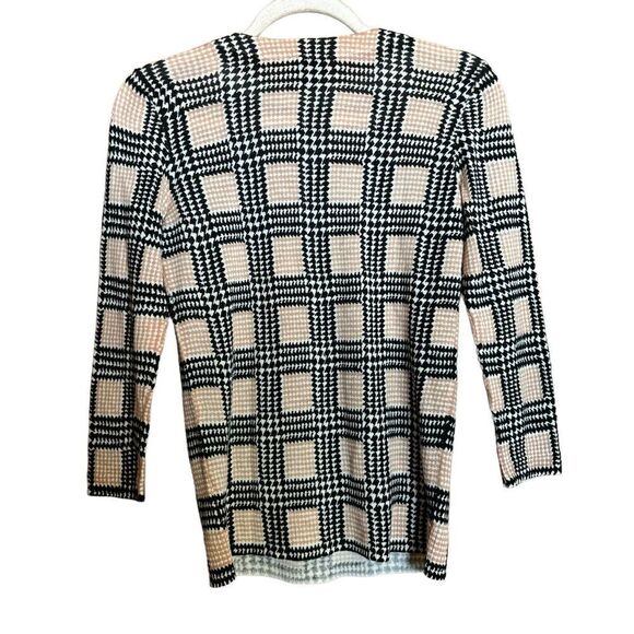 Talbots Sweater Womens XS Multicolor Houndstooth Pure Merino Wool Pullover - Picture 6 of 9